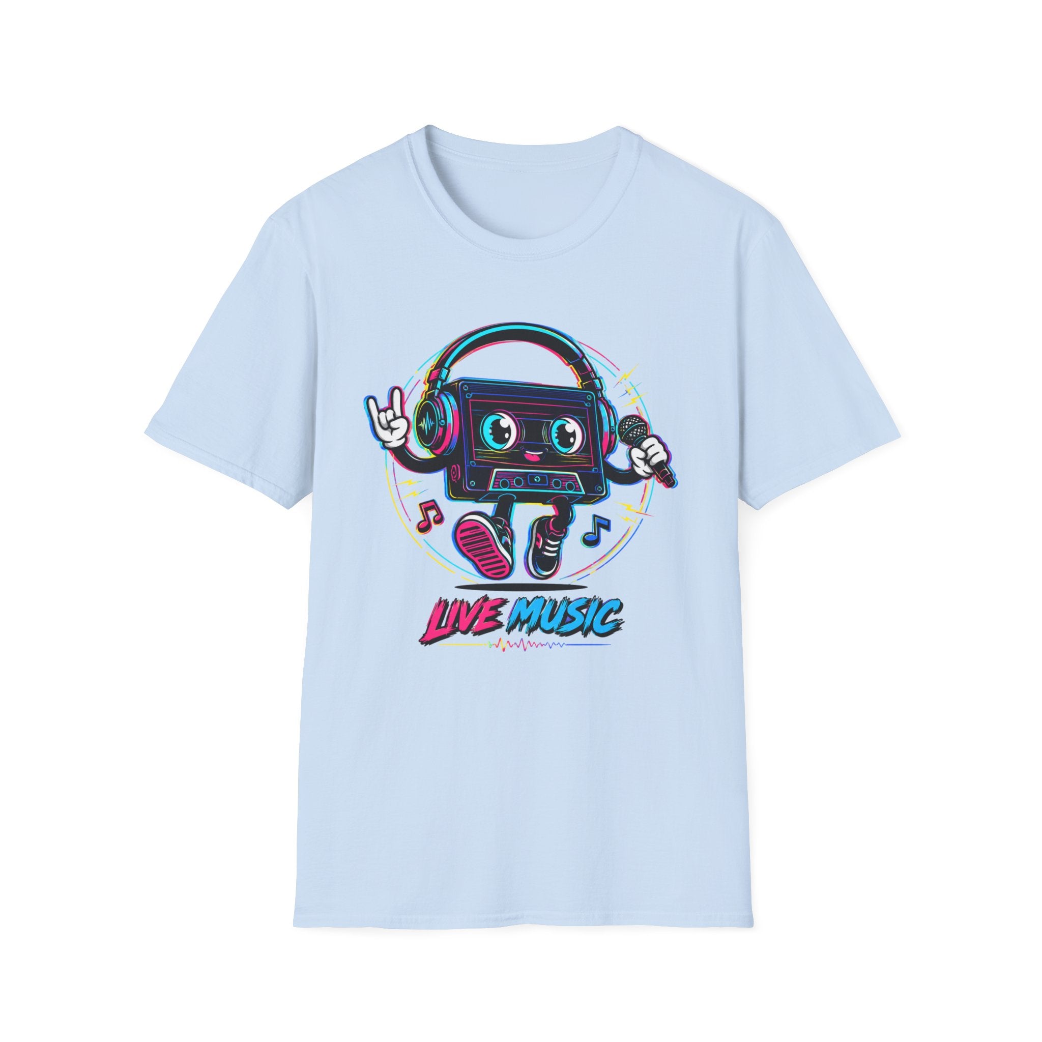 Live Music Cassette  T-Shirt