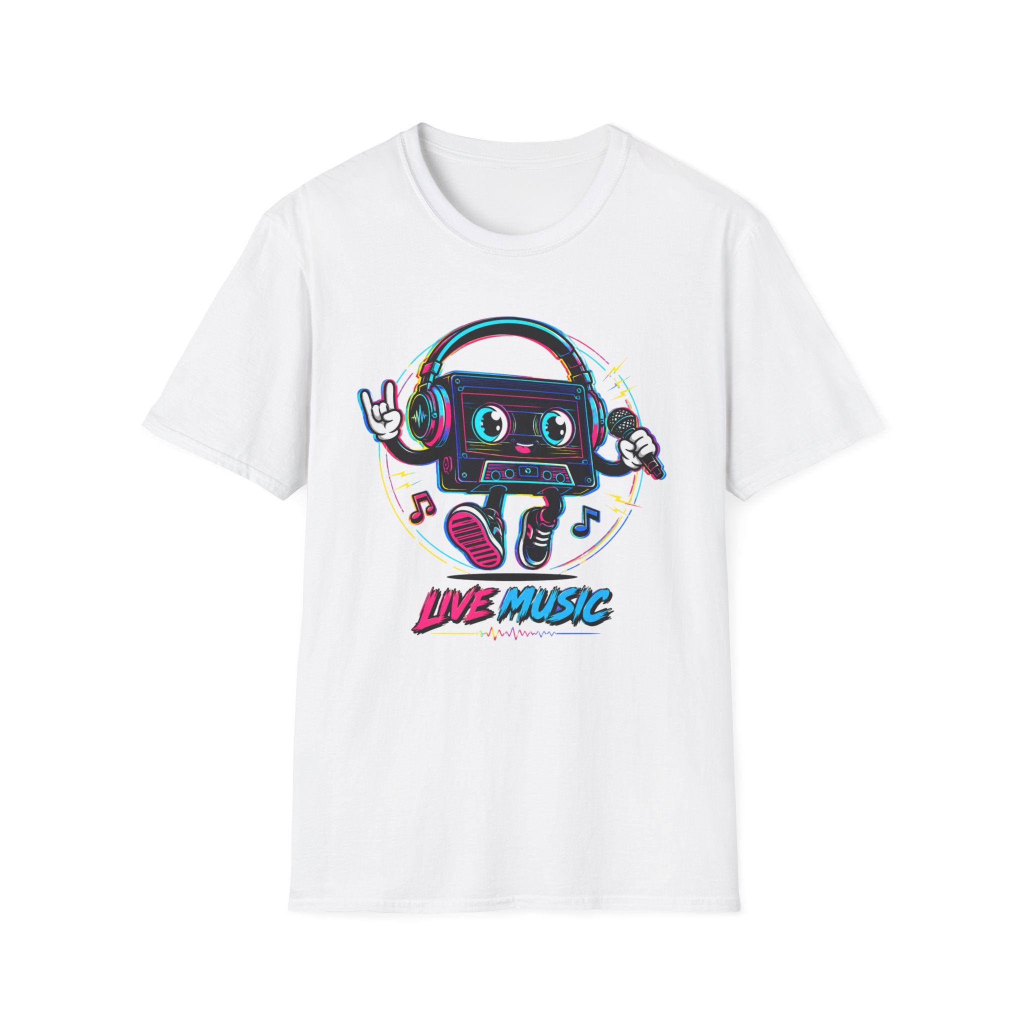 Live Music Cassette  T-Shirt