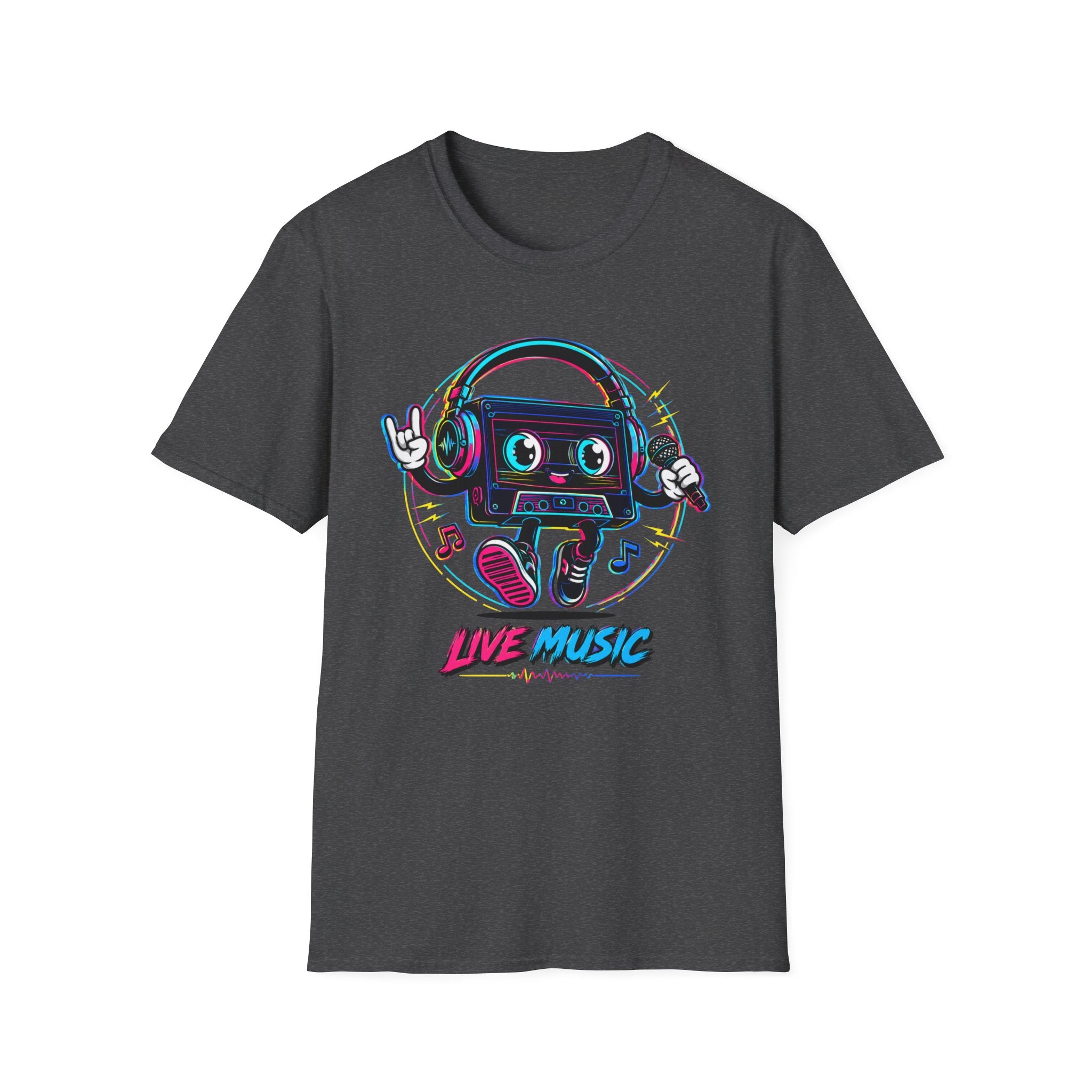 Live Music Cassette  T-Shirt