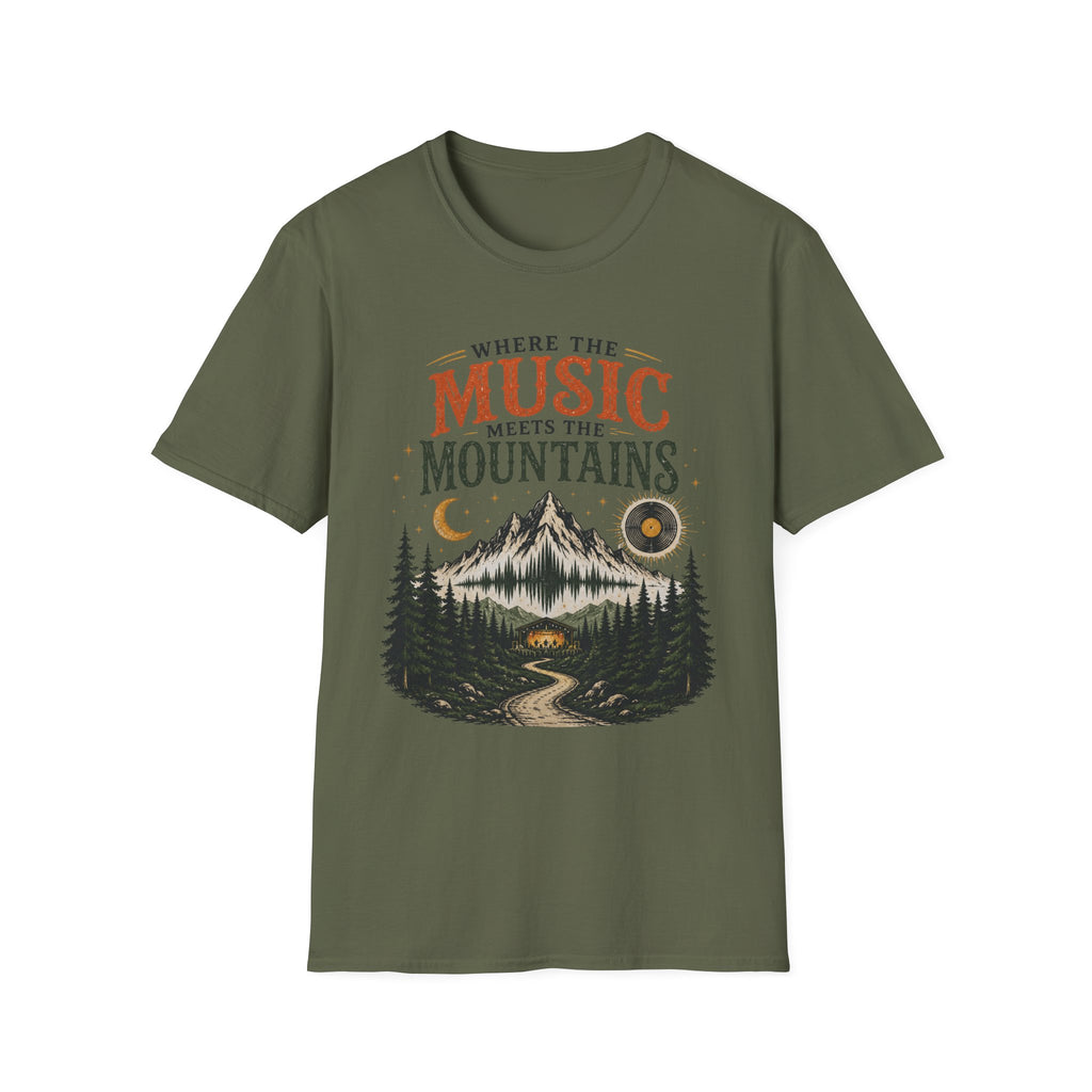 Music Meets Mountains  T-Shirt