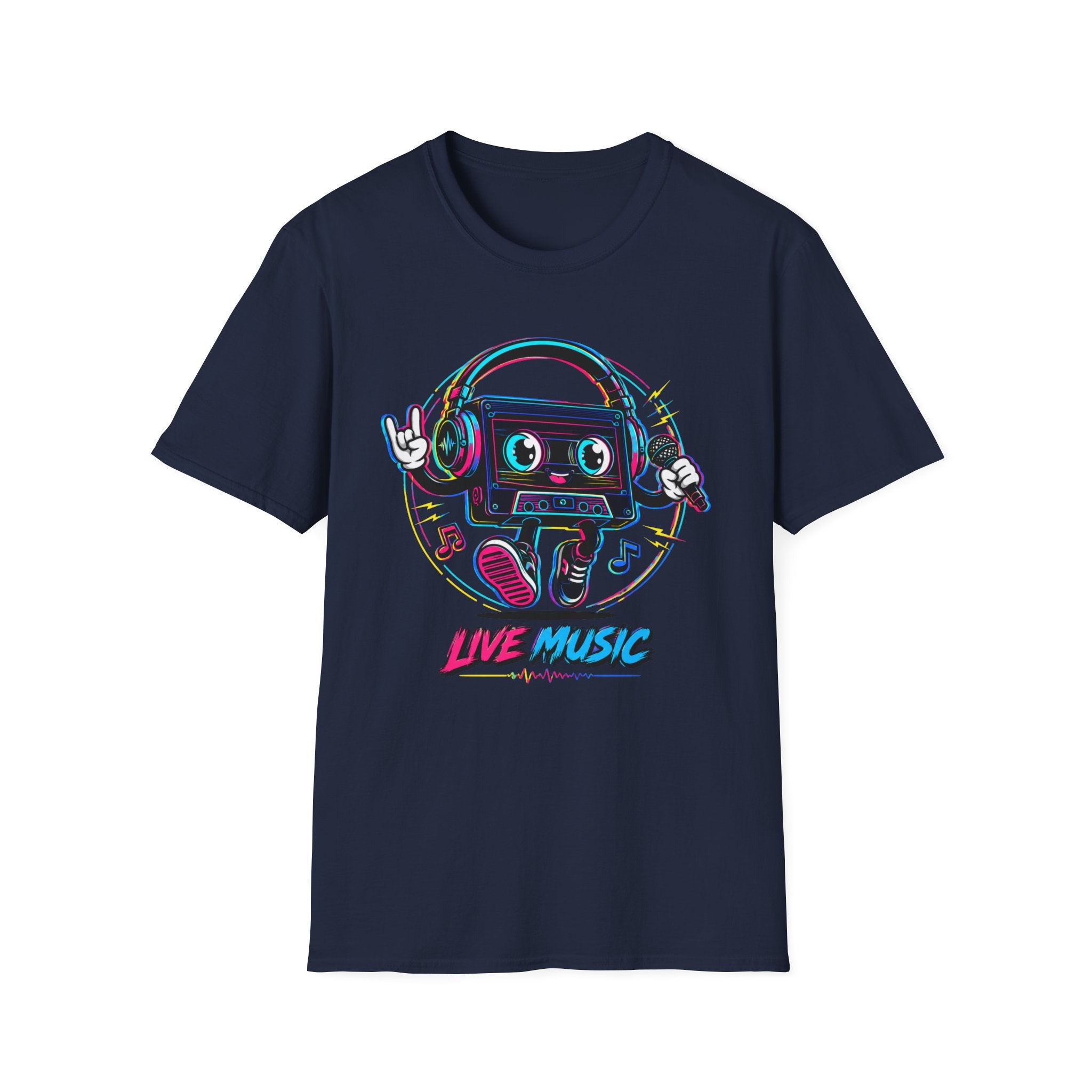 Live Music Cassette  T-Shirt