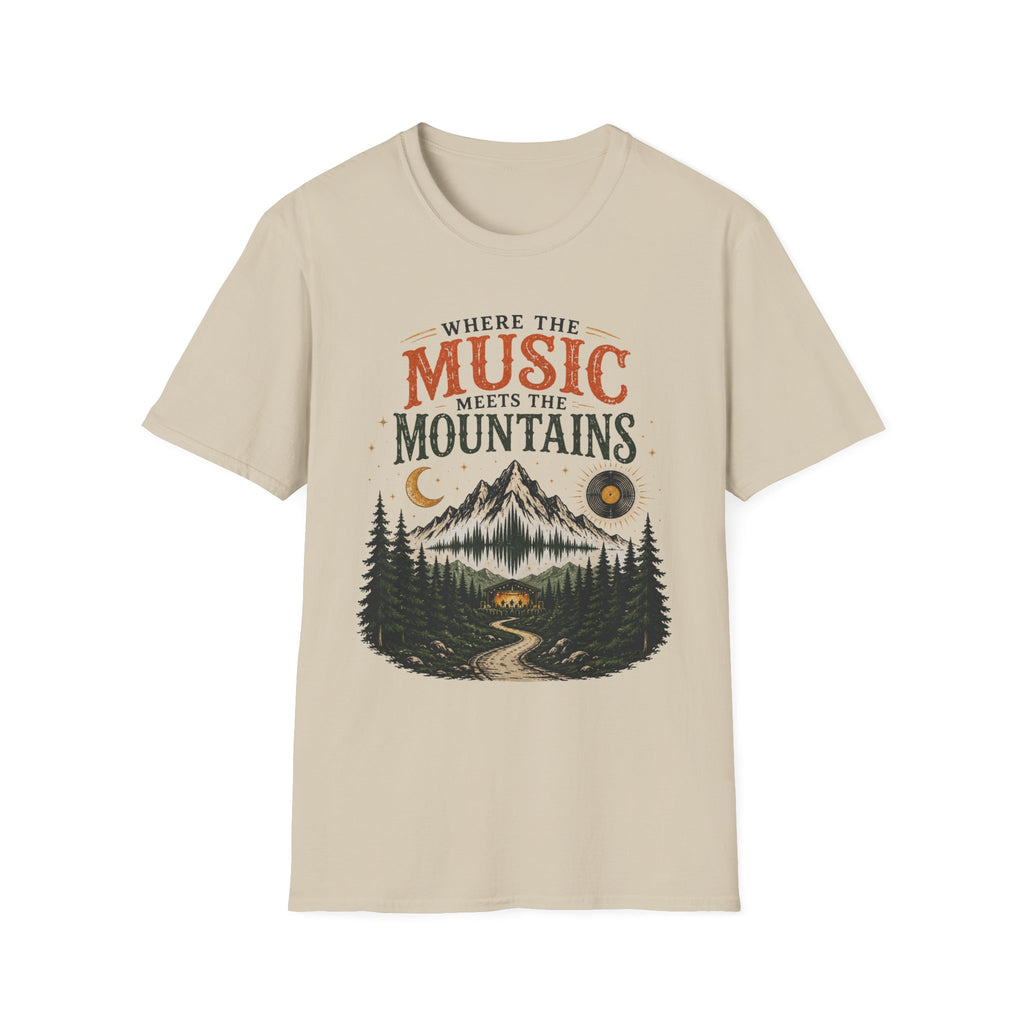 Music Meets Mountains  T-Shirt